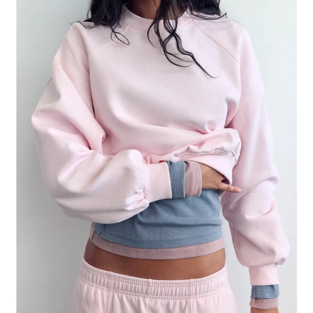 Zara Pastel Pink Sweatshirt